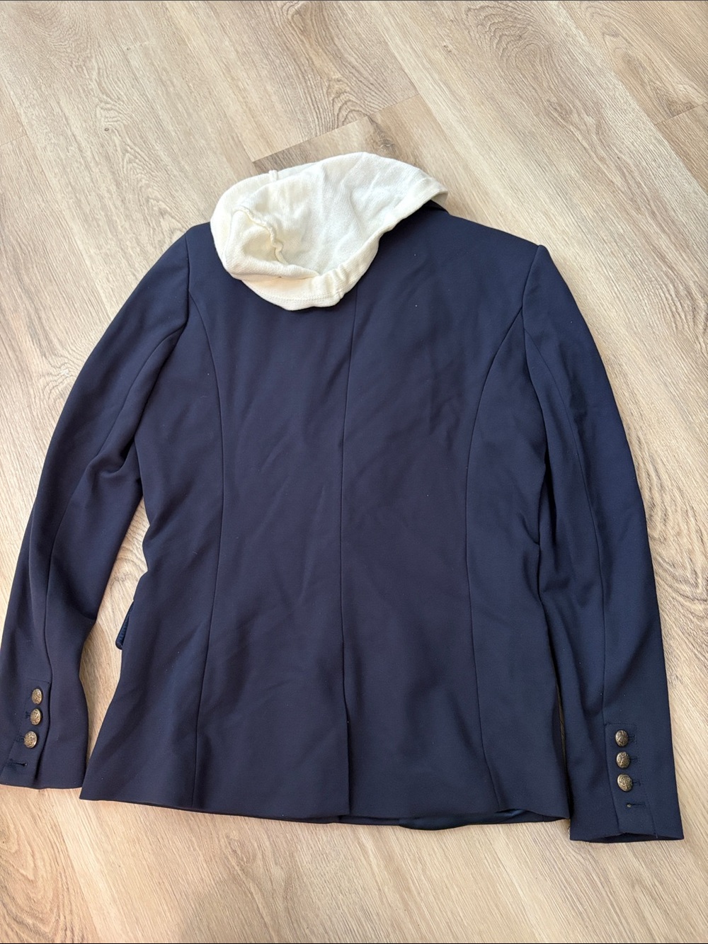 Evereve Central Park West Dawson Nautical Stripe Dickey Blazer Navy Layered XS - Picture 4 of 7